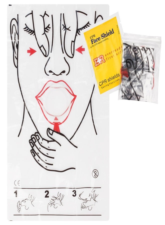 Ever Ready First Aid CPR Face Shield fits Adults, Children and Infants - 30 Pack - Image 1
